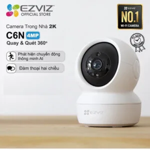 Camera wifi EZVIZ H6C 2K đàm thoại 2 chiều, theo dõi tự động