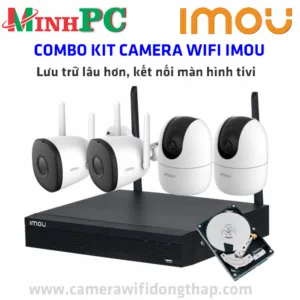 Bộ KIT 2 camera wifi IMOU (02 camera trong nhà + 02 camera ngoài trời )