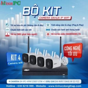 Bộ KIT camera wifi Dahua 4 kênh