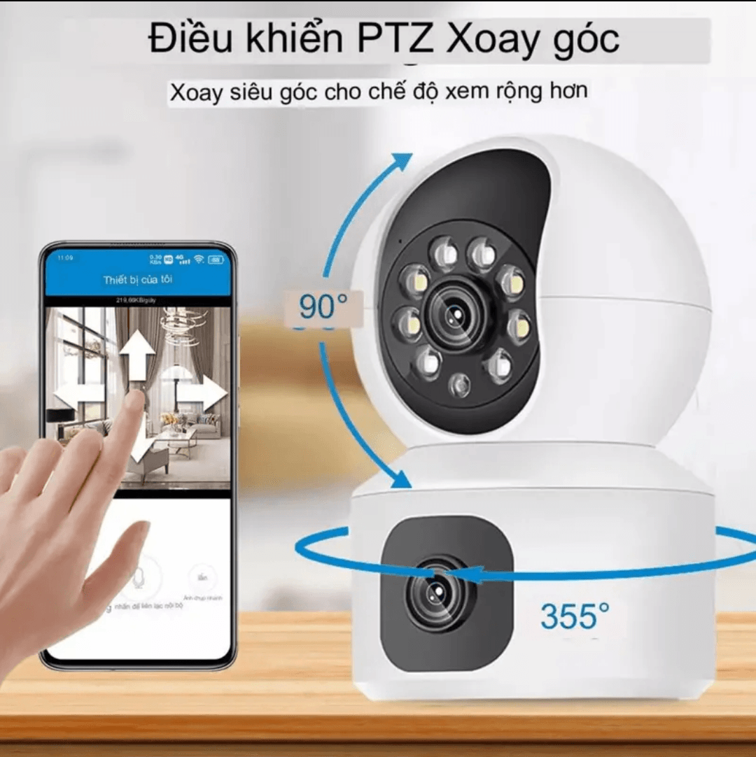 Camera Yoosee 2 mắt trong nhà - 2