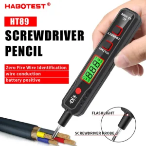 Bút kiểm tra điện áp Habotest HT89 (NCV 12 ~ 300V) có màn hình LCD