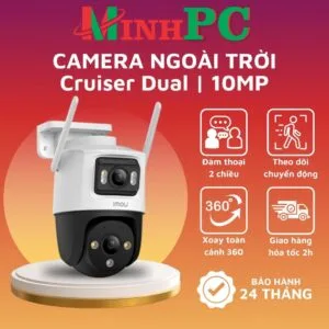 Camera wifi Imou 2 mắt kép Cruiser Dual 10MP IPC-S7XP-10M0WED